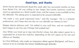 Sean Dyche leaves Luton, with an in depth explanation about our perilous finances - 98:99 programme feature