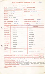 Sheffield United A 1.2.1975 Match Paperwork