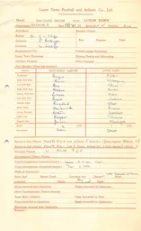 Sheffield United A 20.1.1951 Match Paperwork