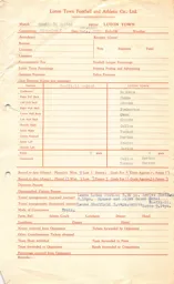 Sheffield United A 26.12.1955 Match Paperwork