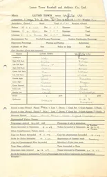 Sheffield United H 24.12.1949 Match Paperwork