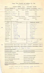 Sheffield United H 24.9.1960 Match Paperwork