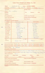 Sheffield Wednesday A 1.3.1958 Match Paperwork & Correspondence