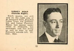 Sid Hoar Luton News Handbook 1923-24