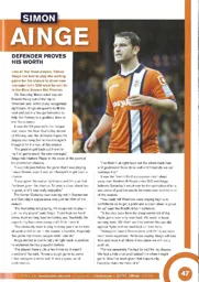 Simon Ainge proves his worth 2012:13 Programme Article