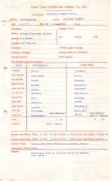 Southampton A 2.4.1977 Match Paperwork