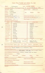 Southampton A 22.8.1962 Match Paperwork & Correspondence