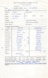 Southampton H 2.3.1976 Match Paperwork