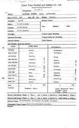 Southampton H 23.10.1976 Match Paperwork