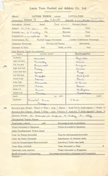 Southampton H 3.12.1960 Match Paperwork