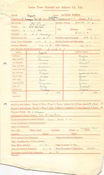 Spurs A 11.3.1950 Match Paperwork