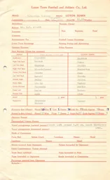 Spurs A 24.12.1955 Match Paperwork