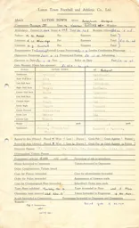 Spurs H 16.11.1946 Match Paperwork