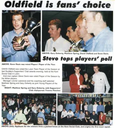 Steve Davis wins Players' Player of the Year, David Oldfield is Player of the Season, Matthew Spring and Gary Doherty are joint young players' of the year - 97:98 programme feature