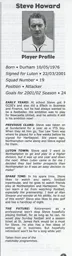 Steve Howard Article Supporters Club Fanzine Issue 53 2002