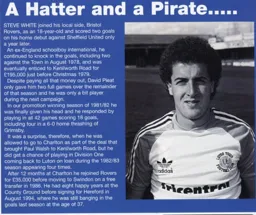 Steve White, A Hatter and a Pirate - 96-97 programme feature