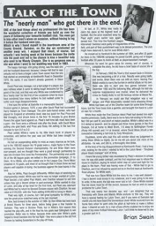 Steve White Article Supporters Club Fanzine Issue 48 2001