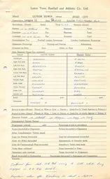 Stoke City H 23.2.1961 Match Paperwork