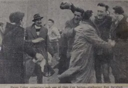 Baynham Is Mobbed After Norwich Win