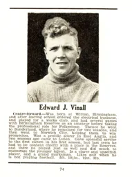 Ted Vinall Luton News Handbook 1939-40