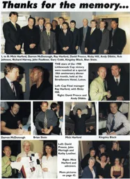 The 10th anniversary of the 1988 littlewoods cup win. A tremendous piece - 97:98 programme feature