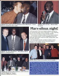 The Marvin Johnson benefit, visits from John Hartson, Kerry Dixon and David Preece - 97:98 programme feature