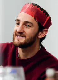 Tom Lockyer in Christmas Hat Dec 2024