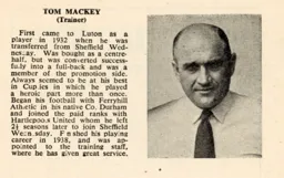 Tom Mackey Luton News Handbook 1949-50