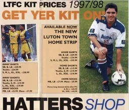Tony Thorpe and Dwight Marshall modelling the new kits - 97:98 programme feature