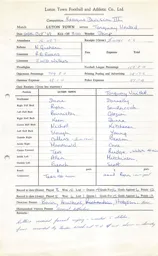 Torquay United H 25.10.1969 Match Paperwork
