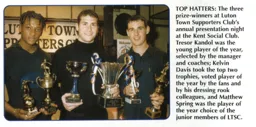 Tresor Kandol is the Young Player of the Year, Kelvin Davis and Matthew Spring both take two awards - 98:99 programme feature