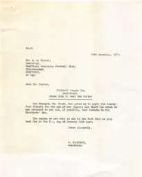 West Ham A 15.1.1972 Correspondence