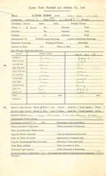 West Ham H 13.9.1952 Match Paperwork