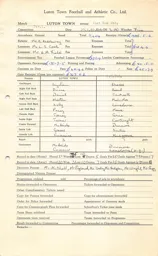 West Ham H 23.4.1960 Match Paperwork
