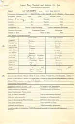 West Ham H 26.12.1951 Match Paperwork