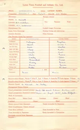 Wolverhampton W. A 11.1.1958 Match Paperwork