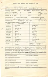 Wolverhampton W. H 3.10.1959 Match Paperwork