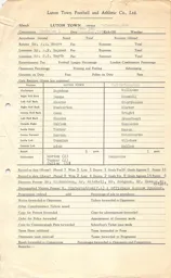 Wolverhampton W. H 5.11.1955 Match Paperwork