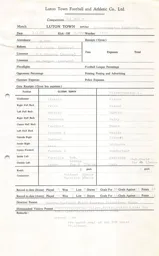 Wolverhampton W. H 5.3.1977 Match Paperwork