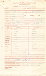 Wrexham A 23.8.1965 Match Paperwork & Correspondence