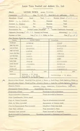 Wrexham H 11.4.1964 Match Paperwork