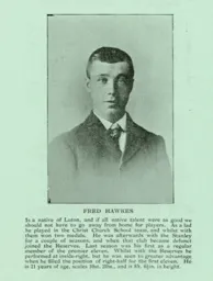 Fred Hawkes Luton News Handbook 1902-03