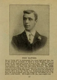 Fred Hawkes Luton News Handbook 1906-07