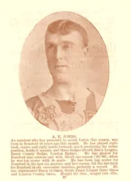 Arthur Jones Luton News Handbook 1908-09