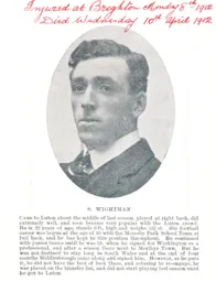 Sammy Wightman Luton News Handbook 1911-12