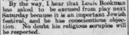 Louis Bookman Bradford Argus October 1913