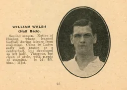 Billy Walsh Luton News Handbook 1921-22
