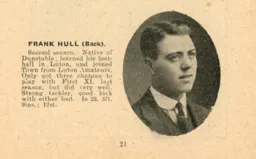 Frank Hull Luton News Handbook 1921-22