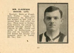 Billy Clarkson Luton News Handbook 1922-23