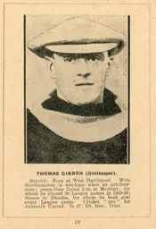Tommy Gibbon Luton News Handbook 1921-22